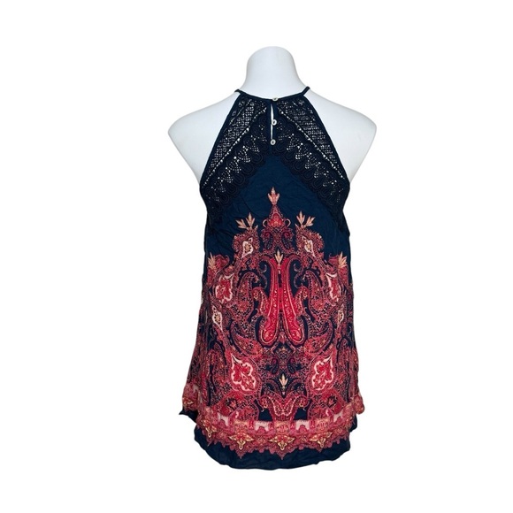 Free People Intimately Free Shea Printed Halter Mini A-Line Dress Size small - Picture 3 of 7